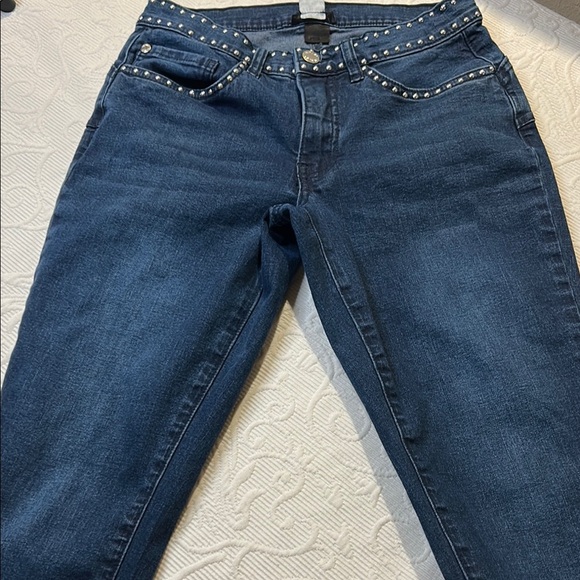 VENUS Dark Blue Studded Skinny Jeans - Picture 11 of 11